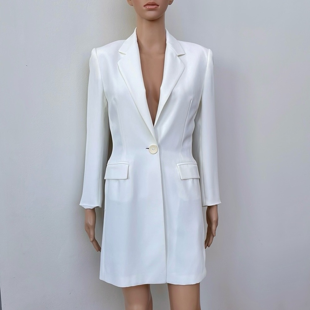 RONIT ZILKHA WHITE ELEGANT BLAZER, S